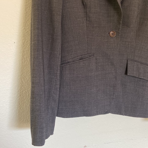 Express Wool Blazer Jacket Charcoal Women’s Size 4 - Picture 5 of 15